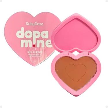 Imagem de Blush Compacto Dopamine Shy Cheeks Hbf10025 Heartfelt Hue Ruby Rose
