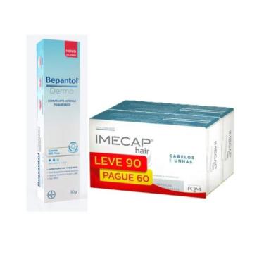 Imagem de Kit Beleza Completa: Imecap Hair + Bepantol Derma Toque Seco