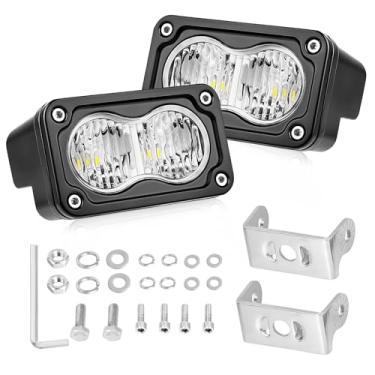 Imagem de Cápsulas de LED, luzes de LED AKD Part de 7,6 cm CREE, off-road, 40 W, pequenas cápsulas de luz de ré, luz de ré, luz de neblina, 2 pacotes para caminhonete, motocicleta, UTV, ATV, SUV, bicicleta suja