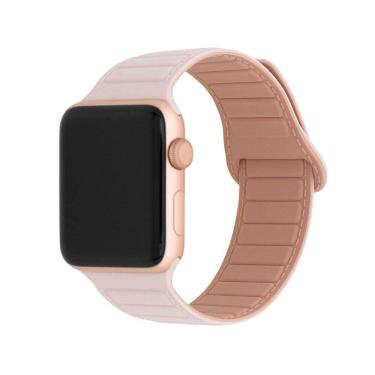 Imagem de Pulseira de Silicone Magnética para Apple Watch 38-41mm Rosa, Originais iPlace