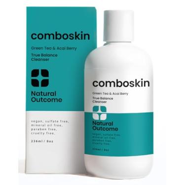 Imagem de natural outcome Combination Skin True Balance Facial Cleanser Green Tea & Acai Berry | Face Wash and Cleansing Gel for Men & Women | Cruelty Free | 8 oz