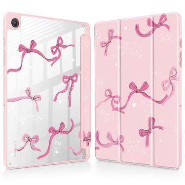 Imagem de Tuiklol Suporte para Galaxy Tab A9+ /A9 Plus 27.9 cm 2023, suporte para caneta S com capa protetora transparente, capa traseira transparente, despertar/hibernar automaticamente, tablet Samsung Tab A9