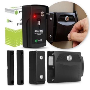 Imagem de Kit Fechadura Portão Alarme Porta Aberta Sensor Magnético - Ipec
