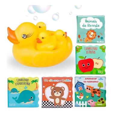 Imagem de Livrinho Bebe Infantil Hora Do Banho Educativo Com Patinhos