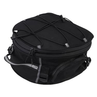 Imagem de Diydeg Bolsa traseira para motocicleta, bolsa traseira expansível para motocicleta de 18-20 litros com rede elástica, faixas refletivas, adequada para R1250GS R1200GS F850GS F750GS