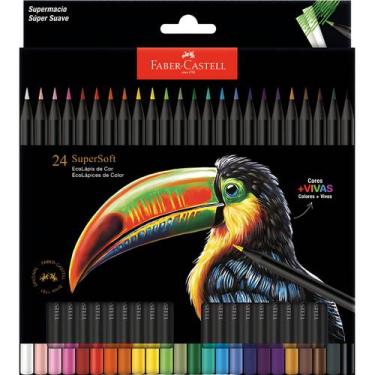 Imagem de Làpis De Cor SuperSoft Faber Castell 24 Cores Profissional - Faber-Cas