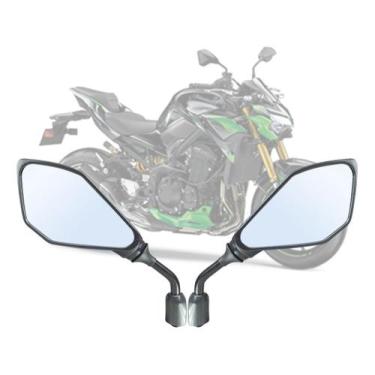 Imagem de Retrovisor Kawasaki Z400 Mini Fixo Convexa Rosca Honda
