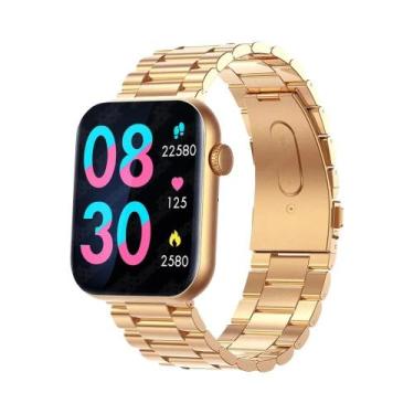 Imagem de Relógio Inteligente Feminino Com Tela Total Touch, Chamada Bluetooth, 