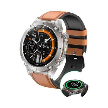 Imagem de Relógio Inteligente Masculino À Prova d'Água 10ATM Com GPS, Banda Dupl