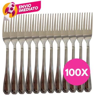 Imagem de Kit Garfo Refeição Mesa Jogo Aço Inox Premium Talher Cozinha Restauran