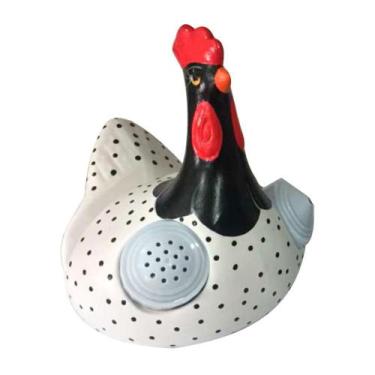 Imagem de Galinha Gourmet Porta Guardanapo, SaleiroPaliteiro Cerâmica - Retrofen