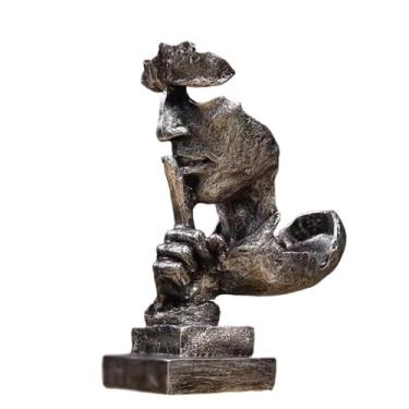 Imagem de Suporte de vinho para armazenamento de vinho simples moderno criativo silêncio é ouro artesanato ornamentos refrigerador de vinho escritório sala de estar arte prateleiras de vinho prateleiras de