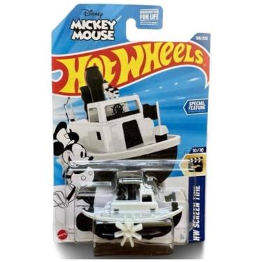 Imagem de Hot Wheels Steamboat William Preto e Branco, Série Screen Time 1010, Escala 1:64 Carro Diecast,Mattel