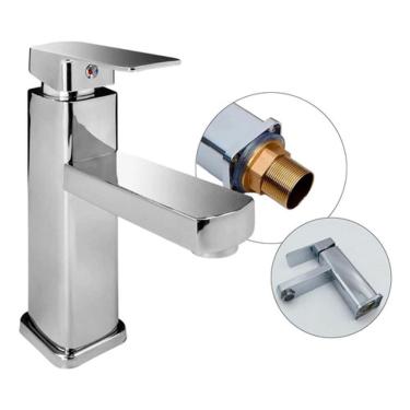 Imagem de Torneira Monocomando Inox 304 Banheiro 1/4 Volta