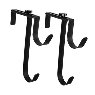 Imagem de Baoblaze 2 peças ganchos para varas de piscina ganchos para equipamentos de piscina ajustáveis ​​resistentes à ferrugem para cercas de piscinas para escovas