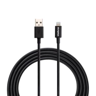 Imagem de Cabo usb lightning 1.2m pvc preto eual12pp (apple) - Intelbras