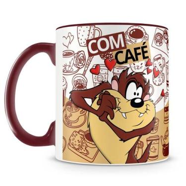 Imagem de Caneca do Taz - Com Café e Sem Café - Cerâmica de Alta Qualidade - Amo