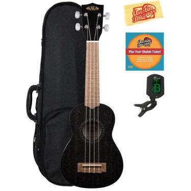 Imagem de Ukulele Kala KA-15S-BLK Satin Mahogany Soprano com acessórios
