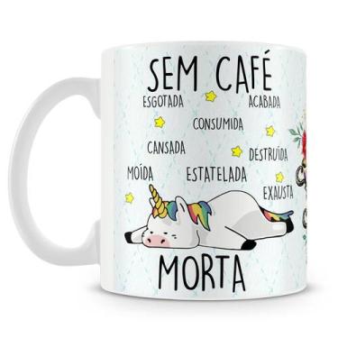 Imagem de Caneca Personalizada Unicórnio para Café - Com e Sem Café - Amo Caneca