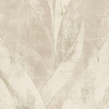 Imagem de Papel De Parede Concrete Folhagem Branco - 10m X 0.53m