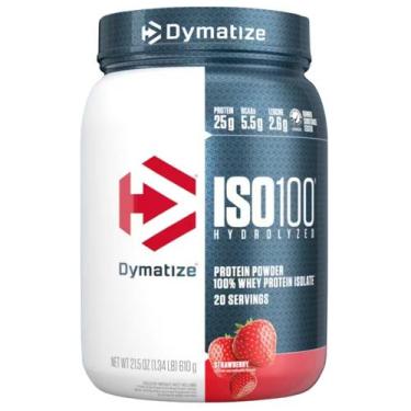 Imagem de Iso 100% Whey Protein Pote 610g Dymatize / STRAWBERRY