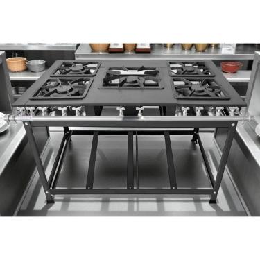 Imagem de Fogão Industrial 5 Bocas Duplas 30x40 P7 Leona