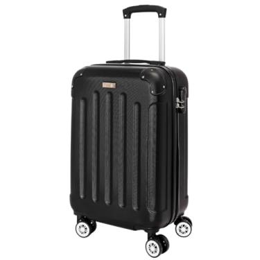 Imagem de Mala De Viagem Pequena De Bordo Mão 10kg 360 Abs Padrão Anac Reforçada Clavos (Preto)