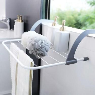 Imagem de Varal de Roupas Portátil Dobravél Compacto P/ Janelas Deend