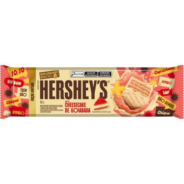 Imagem de Wafer Recheio Cheesecake de Goiabada Cobertura Chocolate Branco Hershey's 102g