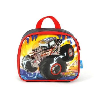 Imagem de Lancheira Escolar Luxcel HotWheels Trucks Preto