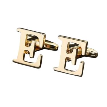 Imagem de Abotoaduras de letras personalizadas com inicial de acessórios