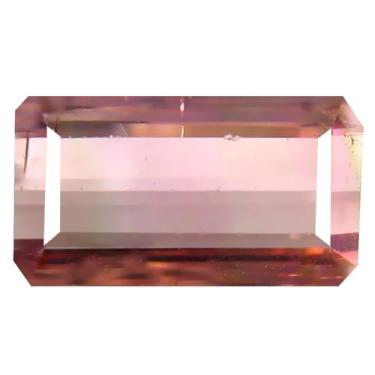 Imagem de Pedra preciosa solta natural de turmalina rosa não aquecida com corte octógono de 3,26 ct (11 x 6 mm)