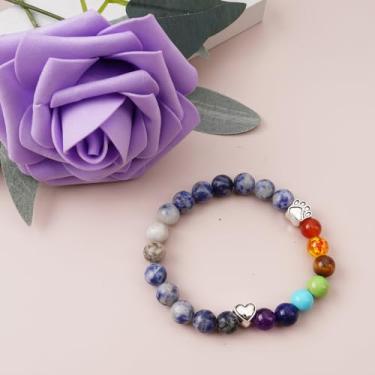 Imagem de Presentes de memorial para animais de estimação para mulheres, pulseira memorial arco-íris para animais de estimação, pulseira ajustável para donos de animais de estimação em luto