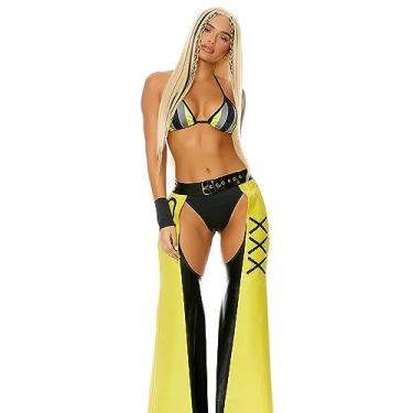 Imagem de Forplay Fantasia feminina Icônica Superstar da Filthy, Amarelo, Large/X-Large