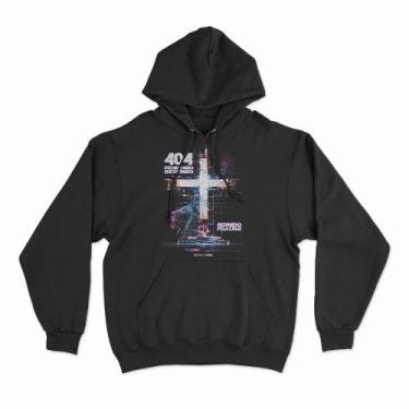 Imagem de Moletom Com Capuz Pecado Não Encontrado - Studio Geek, G, Preto