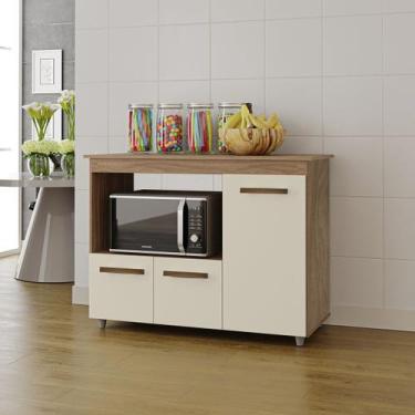 Imagem de Armário Multiuso Bela 3 Portas Cozinha MB1 - Amarena Móveis, Savana Of