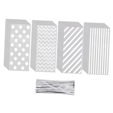 Imagem de Fenteer 100 Sacos de Celofane Transparentes para Doces, Guloseimas, Biscoitos e Salgadinhos - Ideais para Presentear em Aniversários, Natal e Halloween