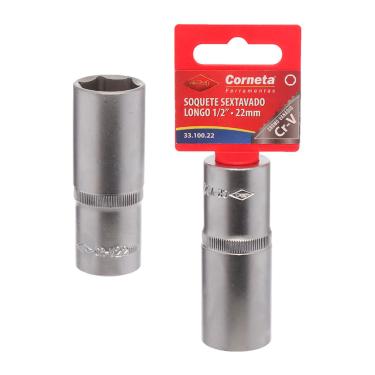Imagem de Soquete Sextavado Longo 1/2 22Mm Corneta