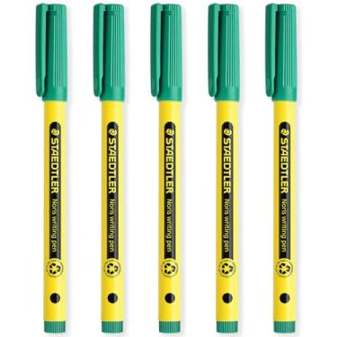 Imagem de STAEDTLER Caneta de escrita 307 Noris - Canetas de caligrafia - Largura da linha de 0,6 mm - Ideal para escola, trabalho, escritório, etc. (verde)