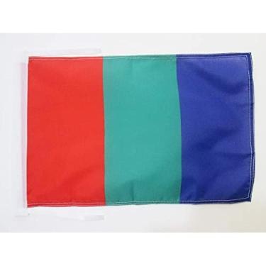 Imagem de AZ FLAG Bandeira do planeta Marte 45.7 cm x 12'' cordões - Red Planet Pequenas bandeiras 30 x 45 cm - Banner 45.7x30.5 cm