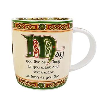 Imagem de Royal Tara Caneca de trevo irlandês de cerâmica Bone China Xícaras de Chá Capacidade 2,5 Fl Oz - Utensílios de cozinha feitos na Irlanda