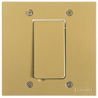 Imagem de Tampa 1 Posto 4x4 Para Piso Tramontina Modular Dourada