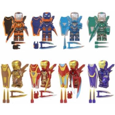 Imagem de Bonecos Blocos De Montar Coleção Homem De Ferro Armaduras