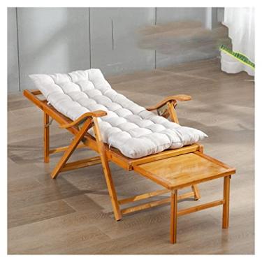 Imagem de Cadeira dobrável externa, poltrona de madeira com cadeira reclinável portátil ajustável de 5 posições para banhos de sol