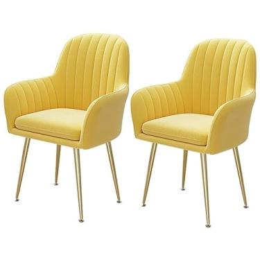 Imagem de Cadeira de jantar, cadeiras de recepção de escritório, conjunto de cadeiras de jantar de negócios, cadeiras de jantar de cozinha, almofadas de veludo macio, metal antiderrapante, tampa de pé, pode