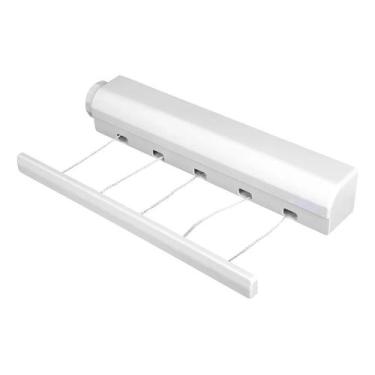 Imagem de Varal Retratil De Parede 6 Ganchos 5 Cordas Ajustavel - DS