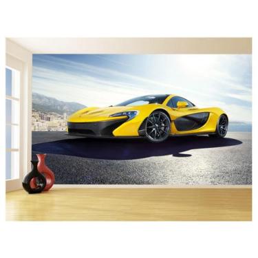 Imagem de Papel De Parede 3D Carro Mc Laren Pista Super 3,5M Car254 - Você Decor