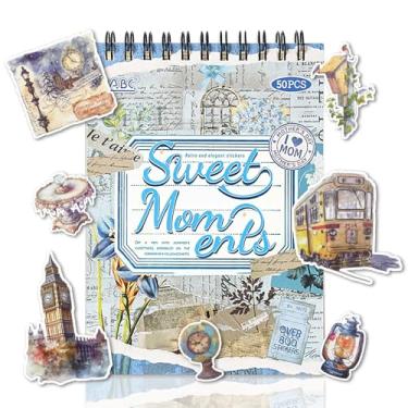 Imagem de WCCH Suprimentos de adesivos vintage para scrapbook, 25 folhas de papel PET e Washi, mais de 800 adesivos autoadesivos para Junk Journal, Bujo, Colagem, Artes de artesanato para adultos, letras DIY