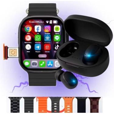 Imagem de Relógio Smartwatch Hw Ultra2 Entrada Para chip 4G 2GB Ram 64gb Android