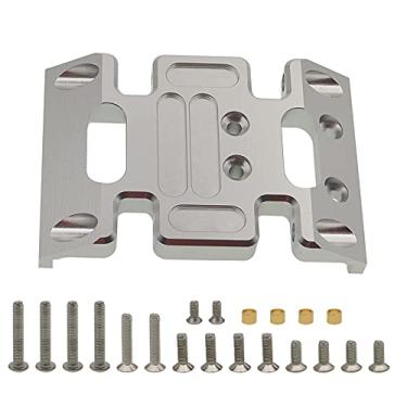 Imagem de Treehobby Gearbox Metal Base Center Frame Brace Transmission Skid Plate for Axial SCX10 1/10 90046 90047 RC Rock Crawler Climbing Car Upgrade Parts(Silver)